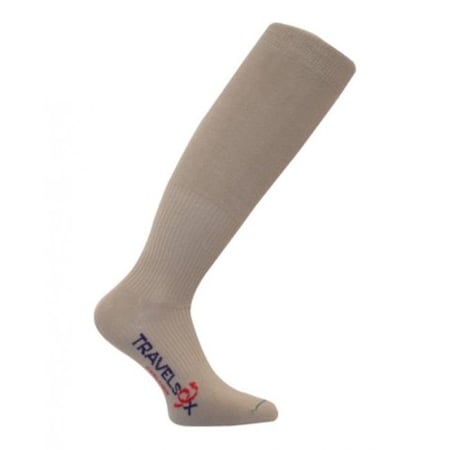 Travelsox Travelsox TS 1000 Patented Graduated Compression OTC Flight Travel Socks; Khaki - Medium TS1000_KH_MD